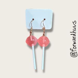 Bundle Sale 3 for $15 | Pink Lollipop Dangle Earrings